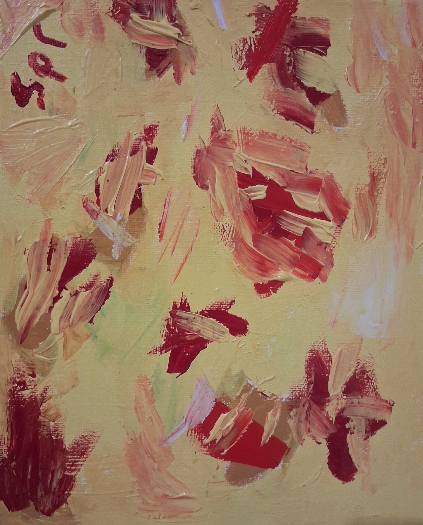 Yellow and Red Abstract
